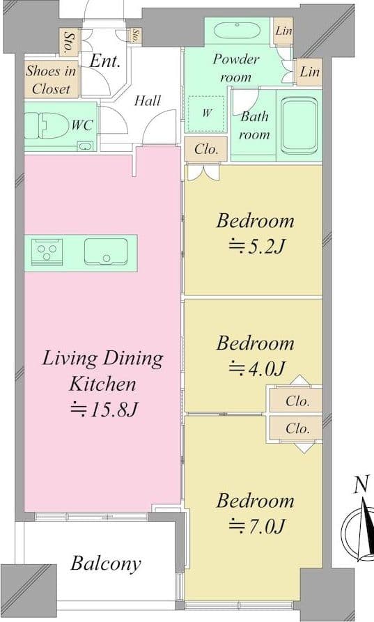 Modern 3BR in Prime Shinjuku Location - View 1