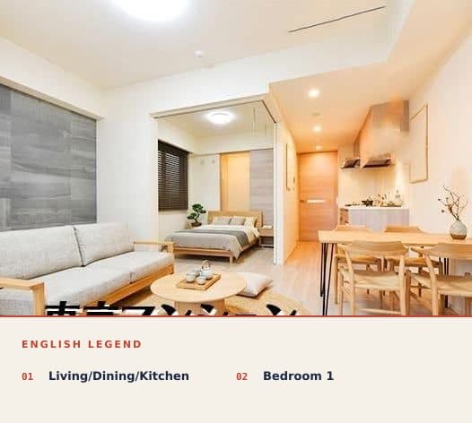 Modern 1BR Apartment, 5 Min Walk to Ueno Station - View 1