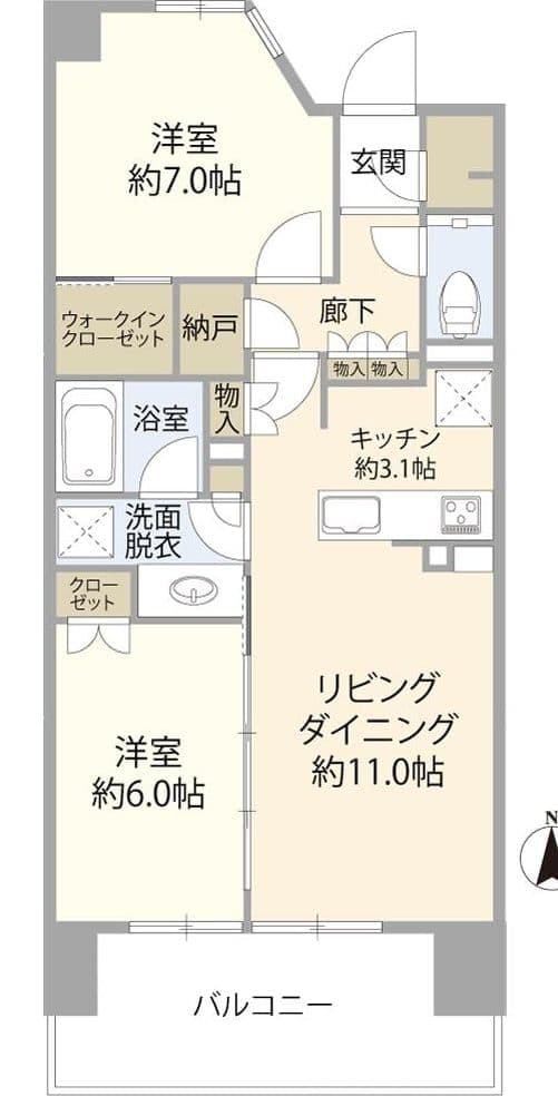 Modern 2BR Near Sumiyoshi Station in Koto - View 1