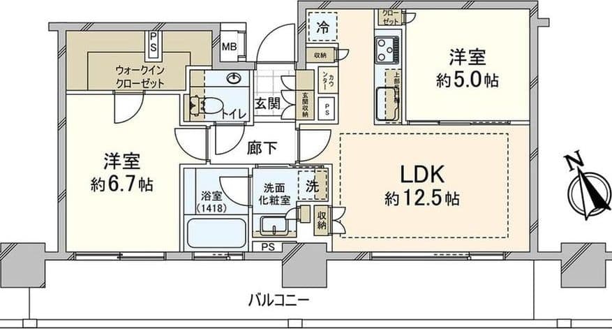 Sleek 2BR in New Gotanda Tower - View 1