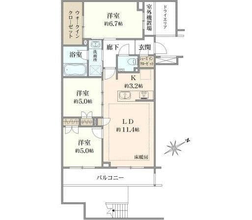 Spacious 3BR Near Kichijoji Station - View 1